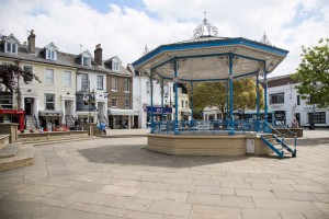 Horsham Bandstand in the Summer